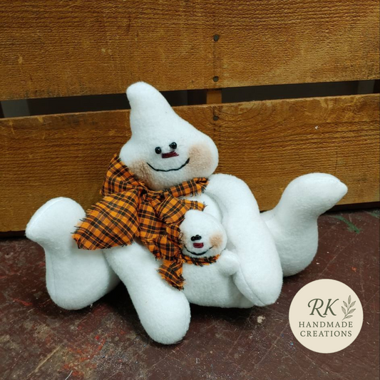 Handmade Ghost Doll with Baby | Halloween Shelf Sitter