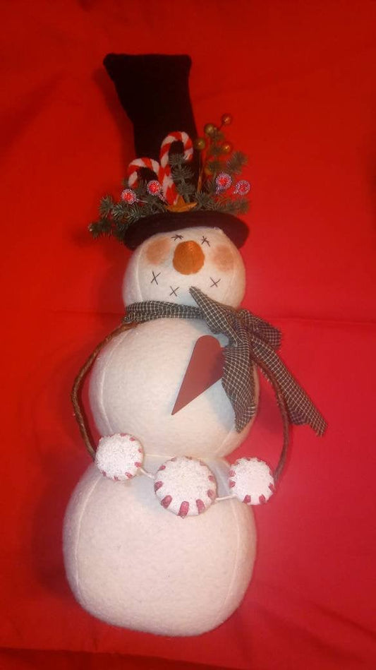 Snowman Winter Wreath attachment shelf sitter