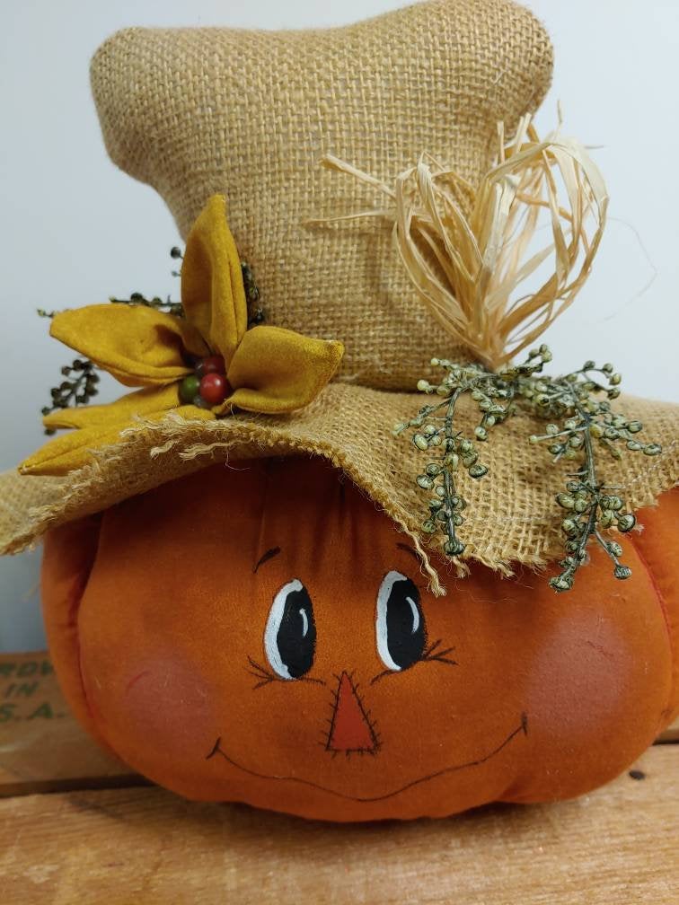 Scarecrow Pumpkin  wreath attachment,